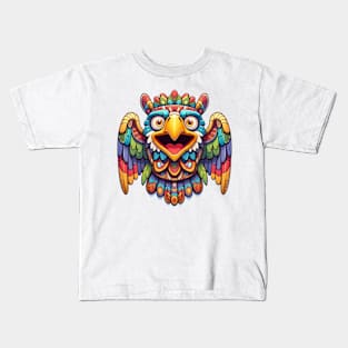 Eagle totem illustration Kids T-Shirt